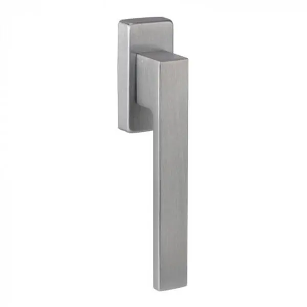 Maniglia martellina Reguitti Q-MINI 142DK cromo satinato con rosetta rettangolare Snelle Levering