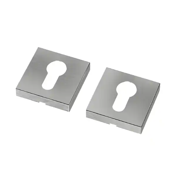 Snelle Levering Coppia bocchette quadre foro Yale Reguitti Q08KY acciaio inox Aisi 304