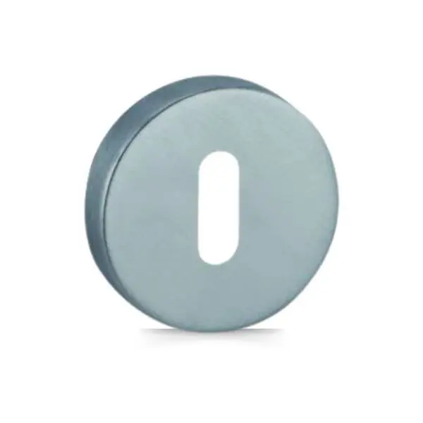 Coppia bocchette tonde ø 44x7 mm Reguitti 003KN foro Patent cromo satinato Must-Have