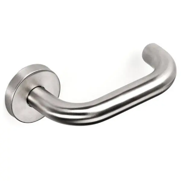 Maniglia doppia Comunello HEXT serie BARCELLONA in acciaio inox 304 - rosetta tonda Express Levering
