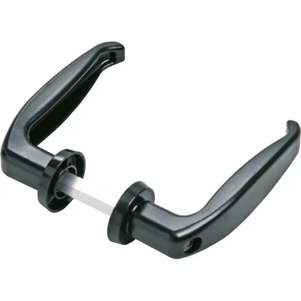 Maniglia in alluminio nero Ral9005 con vite in testa COMUNELLO 210 - quadro R= 25/35 mm Bestseller