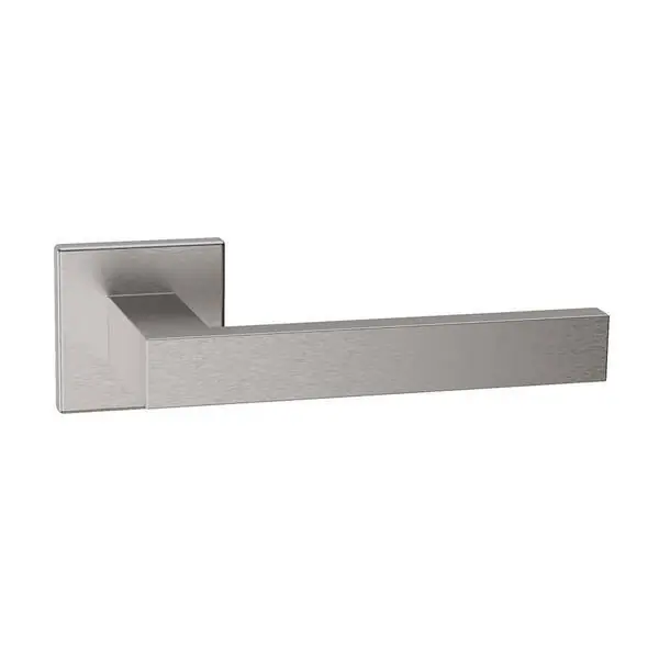 Must-Have Maniglia in acciaio inox per porta Reguitti Kyoto Q18 con rosetta quadra