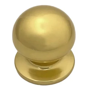 Pomolo fisso Saguatti 169/70 in lamiera di alluminio anodizzato - - ottone lucido Gecertificeerd
