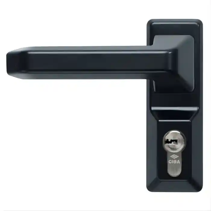 Op = Op Maniglia Placca ribassata comando esterno antipanico Cisa ALPHA 07A78.36.0 - - nero