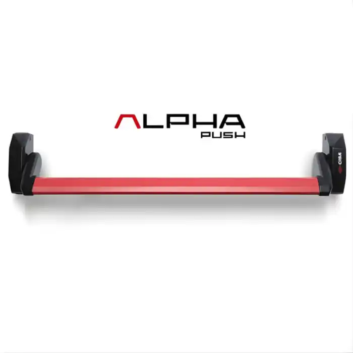Maniglione antipanico Push Cisa ALPHA 5M016.10.0 due punti di chiusura nero Nieuw