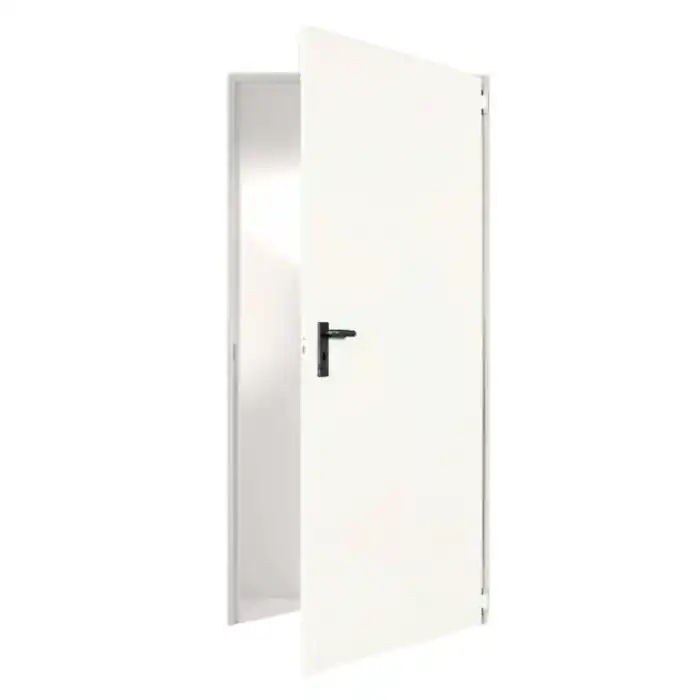 Must-Have Porta tagliafuoco reversibile UNIVER NINZ verniciata bianco grigiastro RAL9002 - L x H (mm) 800x2050 - REI 60