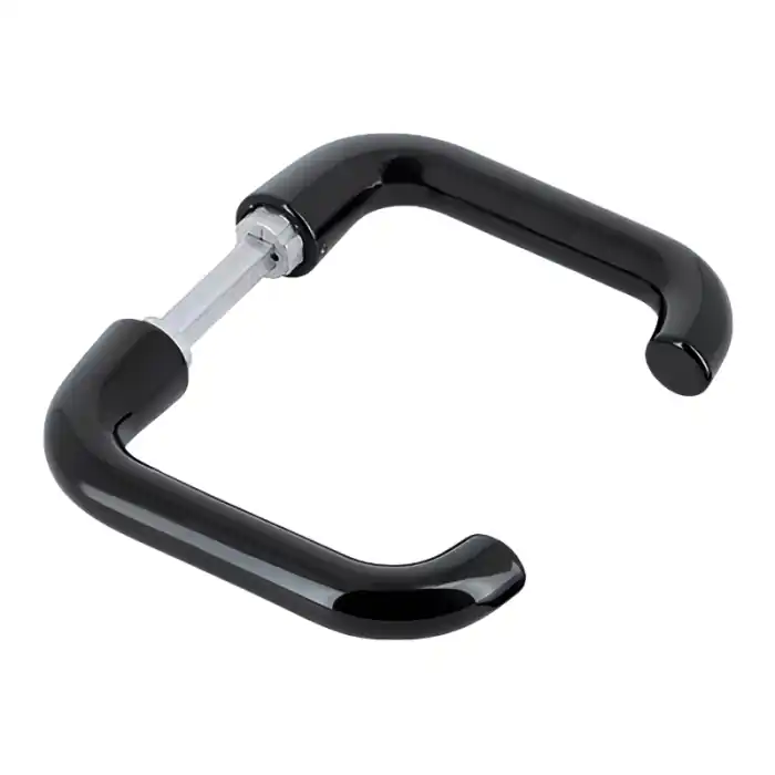 Premium Coppia di maniglie in alluminio Hoppe 138L PARIS nero ral9005