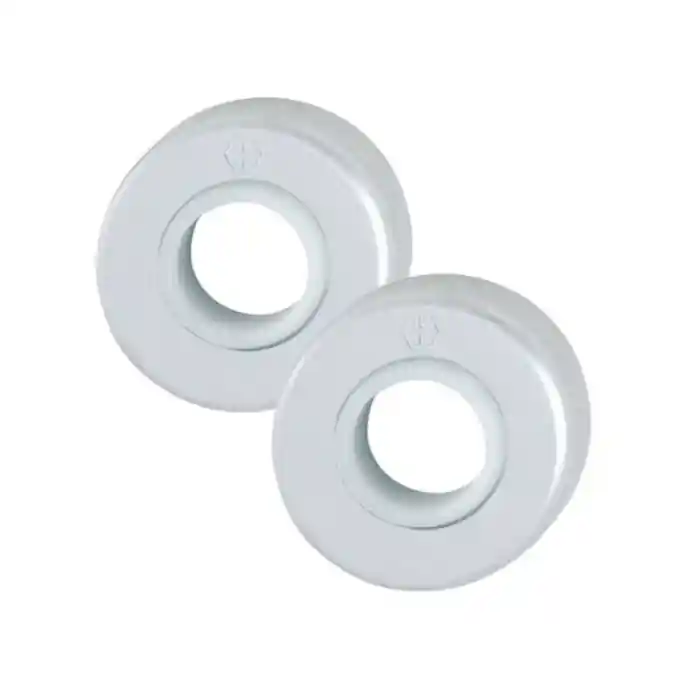 Weekendaanbieding Coppia di rosette tonde ø 44 mm Hoppe 88K in alluminio argento