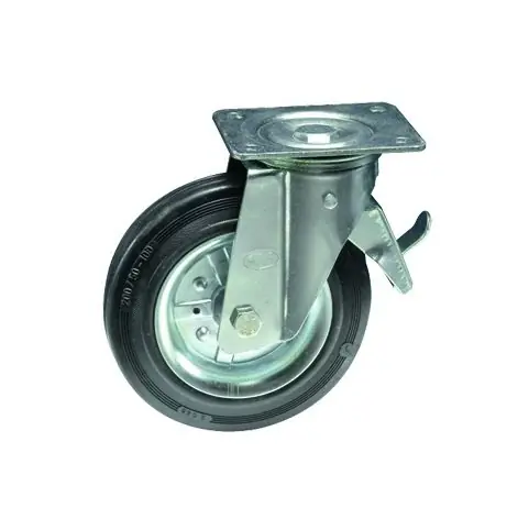 Ruota Rocarr 350FR in gomma con supporto piastra girevole + freno r r r L’anello in gomma di colore nero usato dalla ROCARR è del tipo standard a sezione trapezoidale con durezza SHORE A 85. r La mescola utilizzata in questo tipo di anello resiste senza subire alcuna alterazione delle proprie caratteristiche tecniche a temperature da – 20° C a + 60° C r Può essere impiegata a contatto di acidi deboli mentre perde le sue caratteristiche a contatto con olii e grassi. r r r
CARATTERISTICHE PRINCIPALI r r r r r Adatte per carichi su pavimentazioni industriali compatte (cemento-cemento resinato-gres-asfalto) r Piastra girevole su sfere r Sistema di rotazione del mozzo su gabbia a rulli r Dispositivo bloccaggio freno ruota r r r r r r
", "sku" "00223454", "brand" { "@type" "Thing", "name" "ROCARR" }, "offers" { "@type" "Offer", "priceCurrency" "EUR", "price" "10.35", "itemCondition" "http //schema.org/NewCondition", "availability" "http //schema.org/InStock", "url" "https //www.toolshopitalia.it/shop/ruote-per-carrelli/ruota-in-gomma-con-supporto-piastra-girevole-e-freno-rocarr-350fr-o-mm-80", "seller" { "@type" "Organization", "name" "ToolShop Italia - Ferramenta Online" } }
} Direct Verzonden