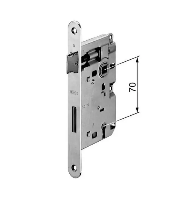 AGB B00571.50.22 E50 (mm) serratura per porte interne in legno, frontale bronzo verniciato r r r Serratura da incasso con scrocco e catenaccio. r Interasse 70 mm r Frontale da 20 mm con bordo tondo o quadro. r Realizzata interamente in acciaio o nella versione con frontale, scrocco e catenaccio in ottone. r Scrocco reversibile. r Cassa con fori per il fissaggio di maniglie con viti passanti (solo per entrata 50 mm). r Per porte interne in legno. r r r
Fissaggio r r r Predisporre sul pannello una cava ed una fresata aventi le dimensioni riportate nel disegno. r Fissare la serratura con due viti da 4x25 mm. r Per girare lo scrocco farlo uscire dal frontale della serratura, spingendo sulla vite posteriore, e ruotare. r Per l‘entrata 25 svitare la vite, girare lo scrocco e riavvitare. r NB. Ogni serratura è fornita con una chiave. r L‘incontro deve essere ordinato a parte, da scegliere in base alla tipologia costruttiva. r r
", "sku" "09747364", "brand" { "@type" "Thing", "name" "AGB ALBAN GIACOMO" }, "offers" { "@type" "Offer", "priceCurrency" "EUR", "price" "4.80", "itemCondition" "http //schema.org/NewCondition", "availability" "http //schema.org/InStock", "url" "https //www.toolshopitalia.it/shop/serrature-e-accessori/agb-b00571-50-22-serratura-porte-legno-e50-mm-frontale-bronzo-verniciato", "seller" { "@type" "Organization", "name" "ToolShop Italia - Ferramenta Online" } }
} Hete Deal