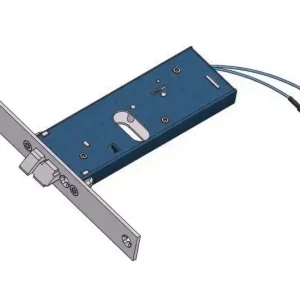 Serratura elettrica 12V per fasce con scrocco Omec 399 - mano DX Weekendaanbieding