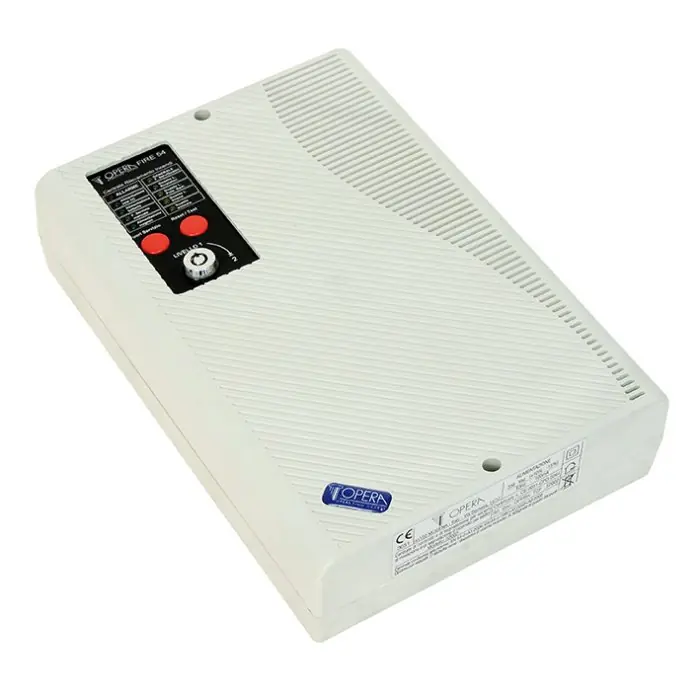 Beperkt Aanbod Centralina allarme antincendio OPERA 52002 monozona EN54 r r r Scatola in ABS beige r Dimensioni mm 240 x 150 x 48 r r r
Alimentazione r r r Principale, da rete 230 Vac 50-60Hz r Ausiliaria, fornita da n. 2 batterie 12 Vdc 1,1 /1,3 Ah (art. 00112 obbligatorie e fornite a parte) r r r
Zona operativa singola r r
Pannello principale con led per le indicazioni luminose dello stato operativo della centrale, con le seguenti visualizzazioni r r
- allarme incendio r r
- presenza /mancanza tensione di rete r r
- presenza /mancanza tensione ausiliaria (batteria) r r
- guasto generale della centrale r r
- guasto linea del /i rivelatore /i r r
- guasto linea del /i pulsante /i remoto /i di attivazione allarme r r
- stato di fuori servizio manuale della centrale r r
- guasto linea sirena r r
- alimentazione elettromagneti r r
- guasto sistema r r r Pulsante di fuori servizio manuale della linea sirena e delle linee pulsanti e rivelatori r Pulsante di ripristino dalla condizione di allarme, guasto o fuori servizio r Interruttore a chiave per l’accesso alle funzioni di Livello 2 della centrale r r
", "sku" "09612761", "brand" { "@type" "Thing", "name" "OPERA Access" }, "offers" { "@type" "Offer", "priceCurrency" "EUR", "price" "258.00", "itemCondition" "http //schema.org/NewCondition", "availability" "http //schema.org/InStock", "url" "https //www.toolshopitalia.it/shop/serrature-e-accessori/centralina-allarme-antincendio-opera-52002-monozona", "seller" { "@type" "Organization", "name" "ToolShop Italia - Ferramenta Online" } }
}