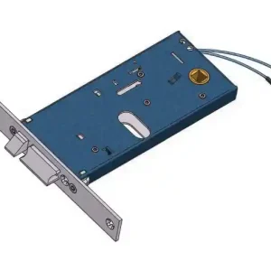 Serratura elettrica per fasce con scrocco e mandata Omec 888 - frontale 16 mm Actieprijs