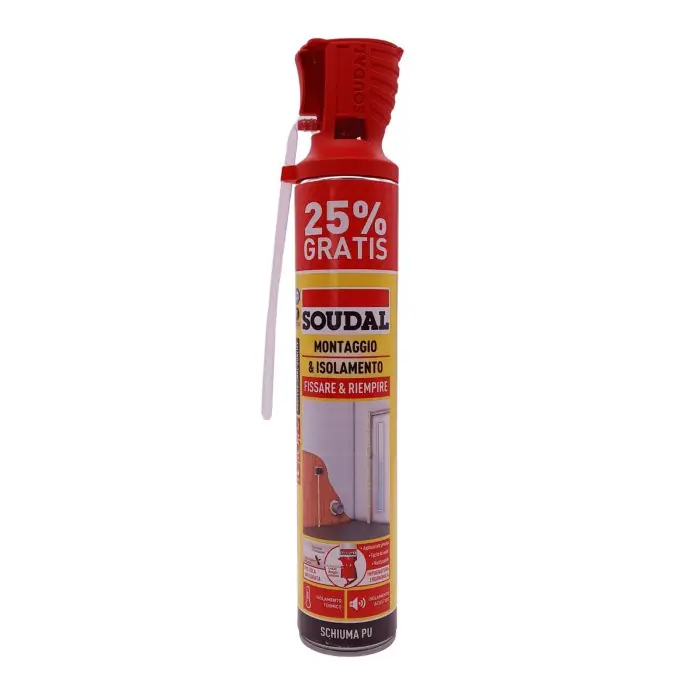 Exclusieve Aanbieding Schiuma poliuretanica a mano montaggio & isolamento Soudal GENIUS GUN 750ml r r
Schiuma PU manuale con il sistema di applicazione brevettato "Genius Gun" riutilizzabile fino a 6 settimane dopo il suo primo utilizzo, alta precisione, può essere applicato con una sola mano. Autoespandente per il fissaggio ed il riempimento. r r
Applicazione r r r Riempimento di cavità, passaggio tubi e cablaggi r Impermeabilizzazione delle cavità r Per applicazioni fonoassorbenti e isolamento termico. r r r
Caratteristiche r r r Uso perfetto con una mano r Estrusione della schiuma controllata r Possibilità di riutilizzo fino a 6 settimane dopo il primo utilizzo r Ottima resa in espansione r Alto valore di isolamento, termico e acustico r r r
Istruzioni r r
Agitare bene la bombola per almeno 30 secondi. Aprire il coperchio e piegare il tubo orizzontalmente. Tenere la bombola capovolta ed estrudere la schiuma. Se necessario ripeti l‘agitazione durante l‘applicazione. Se devi lavorare in strati, umidifica dopo ogni strato. Dopo l‘uso, pulire immediatamente con Soudal PULITORE PER SCHIUMA. r r
Rimuovere la schiuma rovesciata non indurita con Soudal PULITORE PER SCHIUMA. La schiuma indurita può essere rimossa solo meccanicamente o con Soudal PU-Remover. Temperatura di applicazione + 5 ° C - + 30 ° C. La leggera umidificazione delle superfici consente una polimerizzazione più rapida e una migliore struttura cellulare. Preferibilmente conservare in posizione verticale. r
", "sku" "09806917", "brand" { "@type" "Thing", "name" "SOUDAL" }, "offers" { "@type" "Offer", "priceCurrency" "EUR", "price" "6.70", "itemCondition" "http //schema.org/NewCondition", "availability" "http //schema.org/InStock", "url" "https //www.toolshopitalia.it/shop/siliconi-sigillanti-e-isolanti/schiuma-poliuretanica-a-mano-soudal-genius-gun-750ml", "seller" { "@type" "Organization", "name" "ToolShop Italia - Ferramenta Online" } }
}