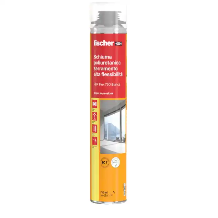 Nieuw Schiuma poliuretanica per serramento extra flessibile FISCHER PUP FLEX r r r Schiuma poliuretanica per serramento extra flessibile a elevato potere di isolamento termoacustico. r Prodotto conforme alla UNI 11673. r Utilizzo con pistola r Contenuto 750ml r r r
Aderisce a tutti i materiali di supporto standard come r r r Calcestruzzo r Elementi anodizzati r Muratura r Metalli r Legno r Lastre di cartongesso r Plastiche (non su PE, PP, Teflon, silicone) r Pietra r r r
VANTAGGI r r r Extra flessibile anche dopo l’indurimento. r Adatta per movimenti ciclici dei telai causati dalle deformazioni termiche e vibrazioni. r Conforme ai valori richiesti dalla UNI 11673. r L’espansione controllata non deforma il telaio di porte e finestre durante il l’installazione. r Ottime proprietà di isolamento acustico (fino a 63 dB) e termico (fino a 0,033 W /m K). r Resistente all’umidità e alle infiltrazioni d’acqua. r Buona resistenza agli agenti chimici. r La schiuma indurita può essere lavorata (segata, tagliata, limata), poi verniciata e /o intonacata. r Resistente alle muffe. r La schiuma indurita non nuoce alla salute r r
", "sku" "09759343", "brand" { "@type" "Thing", "name" "FISCHER" }, "aggregateRating" { "@type" "AggregateRating", "ratingValue" "5.00", "reviewCount" "1" }, "offers" { "@type" "Offer", "priceCurrency" "EUR", "price" "10.10", "itemCondition" "http //schema.org/NewCondition", "availability" "http //schema.org/InStock", "url" "https //www.toolshopitalia.it/shop/siliconi-sigillanti-e-isolanti/schiuma-poliuretanica-alta-flessibilita-fischer-pup-flex-750ml", "seller" { "@type" "Organization", "name" "ToolShop Italia - Ferramenta Online" } }
}