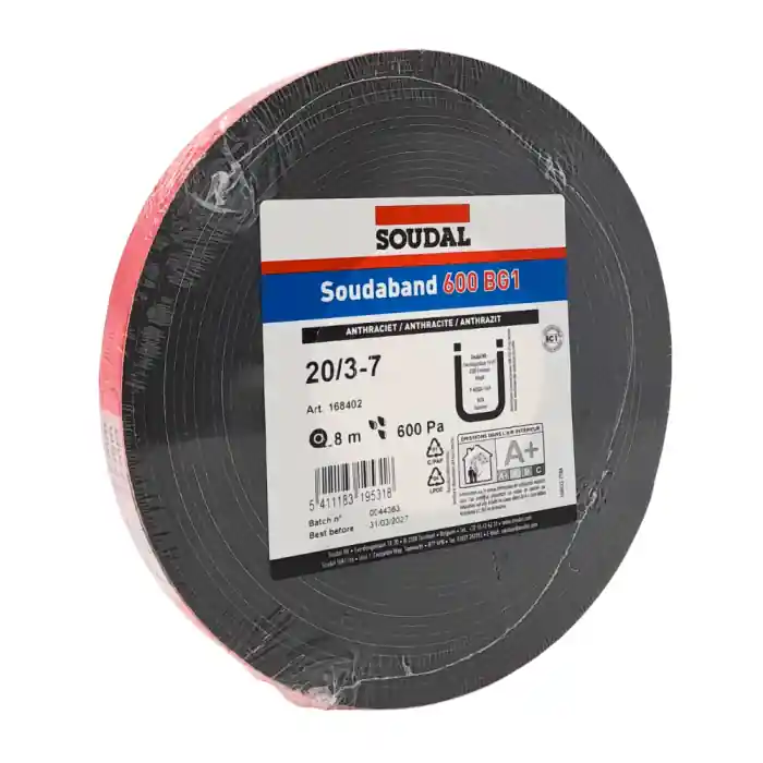 Nastro autoespandente SOUDABAND 600 BG1 MM20 per giunti da 3-7 mm (rotolo 8m) Bestel Nu