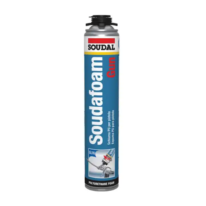 Schiuma poliuretanica per uso con pistola Soudal Soudafoam GUN 750ml r r
Schiuma PU (pistola) r
Schiuma PU professionale applicata con pistola che consente un‘applicazione molto precisa della schiuma PU. Studiata appositamente per progetti su larga scala in cui si utilizza una grande quantità di schiuma PU. r r
Caratteristiche r r r Eccellente stabilità (nessun restringimento o post-espansione) r Elevata capacità di riempimento r Buona adesione su tutte le superfici (ad eccezione di PE, PP e PTFE). r Elevato valore di isolamento termico e acustico r Ottime proprietà di adesione. r Non resistente ai raggi UV r Privo di freon (non dannoso per lo strato di ozono e per l’effetto serra) r r r
Applicazione r r r Installazione di telai per porte e finestre r Riempimento di cavità. r Sigillatura di tutte le aperture nelle costruzioni per tetti. r Applicare un diaframma acustico r Miglioramento dell’isolamento termico nei sistemi di raffreddamento. r r r
Istruzioni r
Scuotere la bomboletta per almeno 20 secondi. Posizionare la pistola sull’adattatore. La superficie deve essere prima di grasso e polvere. Inumidire le superfici con un nebulizzatore ad acqua prima di procedere all’applicazione. In caso di substrati non convenzionali si raccomanda un test di adesione preliminare. Riempire fori e cavità per il 65 %, perché la schiuma si espande. Scuotere regolarmente e ripetutamente durante l’applicazione. Se il lavoro va eseguito a strati, ripetere la procedura di umidificazione dopo ogni strato. La schiuma fresca può essere rimossa utilizzando Soudal Gun & Foamcleaner o acetone. La schiuma polimerizzata può essere rimossa solo meccanicamente o con Soudal PU-Remover. Temperatura di applicazione Da +5°C a +30°C. Conservare in posizione verticale. r
", "sku" "09798168", "brand" { "@type" "Thing", "name" "SOUDAL" }, "offers" { "@type" "Offer", "priceCurrency" "EUR", "price" "7.75", "itemCondition" "http //schema.org/NewCondition", "availability" "http //schema.org/InStock", "url" "https //www.toolshopitalia.it/shop/siliconi-sigillanti-e-isolanti/schiuma-poliuretanica-per-uso-con-pistola-soudal-soudafoam-gun-750ml", "seller" { "@type" "Organization", "name" "ToolShop Italia - Ferramenta Online" } }
} Direct Verzonden