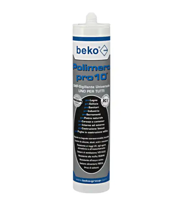 Sigillante universale Beko Polimero PRO 10 SMP trasparente 310ml r r
SMP-Sigillante Universale r
UNO PER TUTTI, sigillante versatile, adatto per interni ed esterni, per giunti di dilatazione e collegamento, adatto a tutti i comuni giunti di costruzione, adatto per il settore sanitario, costruzione di edifici secondo 18540-F, EN 15651-1; F-EXT-INT 25 LM /ISO 11600, compatibile con pietra naturale /nessun scolorimento delle zone marginali, EMICODE EC 1 Plus – a bassissima emissione, resistente ai raggi UV, agli agenti atmosferici e all‘invecchiamento, esente da silicone, alcali, acidi e isocianati, resistente alle muffe /idoneo in camere bianche ISO 846, privo di solventi, resistente all‘acqua salata. r r
Vantaggi di utilizzo r
Ottimamente levigabile, facile da modellare, "Bagnato su bagnato“ verniciabile (vedi indicazioni), tempo di lavorazione ottimale (30 min.), permanentemente incollato solo dopo il completo indurimento, ottima resistenza a solventi alifatici, idrocarburi, chetoni, esteri, alcoli, acidi minerali diluiti e alcali. r r
Campi di applicazione r
Nel settore alimentare, pietra naturale /nessun scolorimento delle zone marginali, sigillatura di impianti di condizionamento /VDI 6022, per giunti ad alto assorbimento del movimento, sigillatura di giunti di collegamento di porte e finestre, ottima adesione a tutti i supporti, come ad es. alluminio, vetro, ceramica smaltata, legno laccato /smaltato, cemento, gesso, metalli rivestiti e laccati, ecc. r r
Dati tecnici r r r Indurimento definitivo 2 a 3 mm al giorno r Base SMP Polimero ibrido monocomponente r Allungamento a rottura ca. 500% (secondo DIN EN ISO 527-2) r Densità 1,4 ± 0,02 g /cm³ r Tempo di formazione della pellicola ca. 30 min. r Conservazione 18 mesi (non aperto) da +5° C a +30° C r Durezza Shore A 25 ± 5 r Temperatura resistente da -40° C a +90° C r Lavorabile da 0° C a +45° C r Carico di rottura 1 N /mm² r r
", "sku" "09781184", "brand" { "@type" "Thing", "name" "BEKO" }, "offers" { "@type" "Offer", "priceCurrency" "EUR", "price" "9.80", "itemCondition" "http //schema.org/NewCondition", "availability" "http //schema.org/InStock", "url" "https //www.toolshopitalia.it/shop/siliconi-sigillanti-e-isolanti/sigillante-universale-beko-polimero-pro-10-smp-trasparente-310ml", "seller" { "@type" "Organization", "name" "ToolShop Italia - Ferramenta Online" } }
} Direct Verzonden