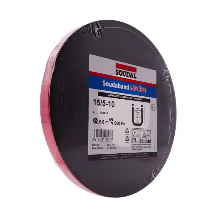 Nastro autoespandente SOUDABAND 600 BG1 MM15 per giunti da 5-10 mm (rotolo 5,6m) Beperkte Voorraad