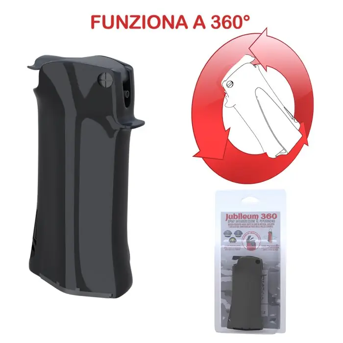 Spray al peperoncino JUBILEUM 360 - 20 ml ricaricabile r r r Legale e in LIBERA VENDITA ai maggiori di 16 Anni. Conforme al D.M. 12 Maggio 2011, 103 r Colori disponibili BIANCO - NERO- ROSSO - ROSA - TRASPARENTE - GIALLO r Numero di spruzzi 20 (bomboletta già compresa nella confezione) r Getto fino a 3 metri di massima precisione r Grado di Piccantezza Scoville 2.000.000 r Quantità 20 ml r Contenuto 10% O.C. + Capsaicina 2,5% r Grazie ad una ventennale esperienza e moltissimi test effettuati con la collaborazione di svariate polizie europee, abbiamo realizzato il primo spray che è in grado di funzionare con qualsiasi angolazione di utilizzo. r Tutti i prodotti in concorrenza cominciano a perdere potenza già dai 15° e superati i 45° smettono di funzionare. r Nel JUBILEUM 360 il liquido O.C. è contenuto all’interno di una sacca che lo tiene separato dal propellente, consentendo al dispositivo di mantenere la potenza del getto costante a qualsiasi angolazione. r r
", "sku" "09723290", "brand" { "@type" "Thing", "name" "DEFENCE SYSTEM" }, "aggregateRating" { "@type" "AggregateRating", "ratingValue" "4.73", "reviewCount" "11" }, "offers" { "@type" "Offer", "priceCurrency" "EUR", "price" "28.75", "itemCondition" "http //schema.org/NewCondition", "availability" "http //schema.org/InStock", "url" "https //www.toolshopitalia.it/shop/spray-peperoncino/spray-peperoncino-jubileum-360-20ml-colore-nero", "seller" { "@type" "Organization", "name" "ToolShop Italia - Ferramenta Online" } }
} Uitverkoop