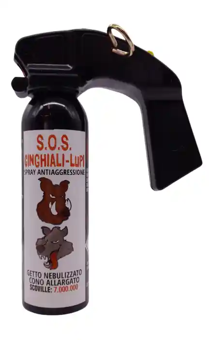 Direct Verzonden Spray potente antiaggressione al peperoncino contro attacchi di cinghiali e lupi 200ml