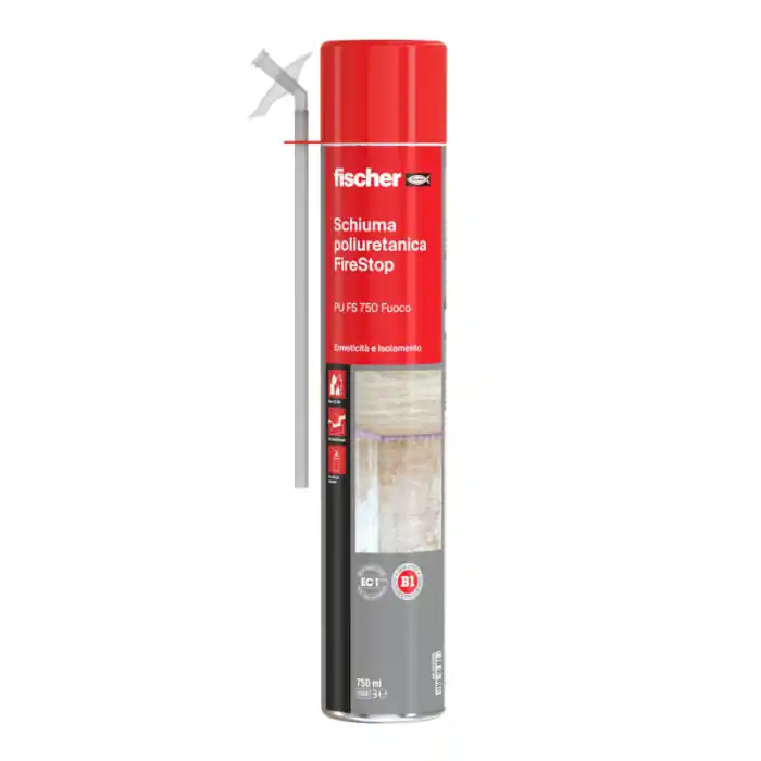 Schiuma poliuretanica Antifuoco Firestop Fischer PU FS 750ml (a mano) Merkproduct