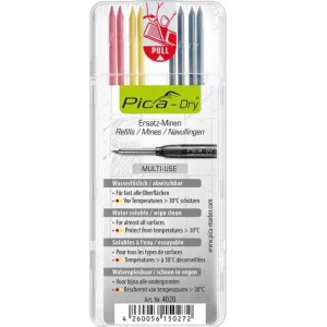 Mine grafite ricambio per marcatore PICA DRY 4020 color mix 8 pezzi Voordeelprijs