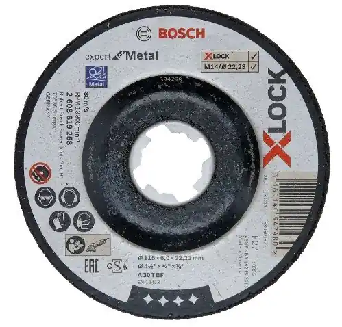 Dischi da smerigliatura a centro depresso Bosch X-LOCK Expert Metal r r r La mola da sbavo X-LOCK Expert for Metal presenta un‘elevata durata e la massima sicurezza sul metallo r Grana abrasiva al corindone, riempitivi funzionali e additivi con matrice legante in resina fenolica idonei per metallo r Tessuto in fibra di vetro ad alta precisione per un‘elevata stabilità della mola e la massima sicurezza. r Con sistema di cambio rapido X-LOCK, il più veloce sul mercato. r Adatto anche per smerigliatrici angolari con attacco standard r Specifiche A 30 T BF r Diametro foro mm 22,23 r Spessore mm 6.0 r X-LOCK + r Centro depresso r r
", "sku" "09738096", "brand" { "@type" "Thing", "name" "BOSCH PROFESSIONAL" }, "offers" { "@type" "Offer", "priceCurrency" "EUR", "price" "2.80", "itemCondition" "http //schema.org/NewCondition", "availability" "http //schema.org/OutOfStock", "url" "https //www.toolshopitalia.it/shop/dischi-taglio-e-supporti-abrasivi/disco-per-sbavatura-bosch-expert-x-lock-metal-o-mm-115x6", "seller" { "@type" "Organization", "name" "ToolShop Italia - Ferramenta Online" } }
} Actieprijs