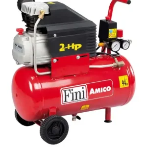 Compressore aria monofase 230V 2Hp da 24 litri Fini Amico 25/2400 Gratis Retour