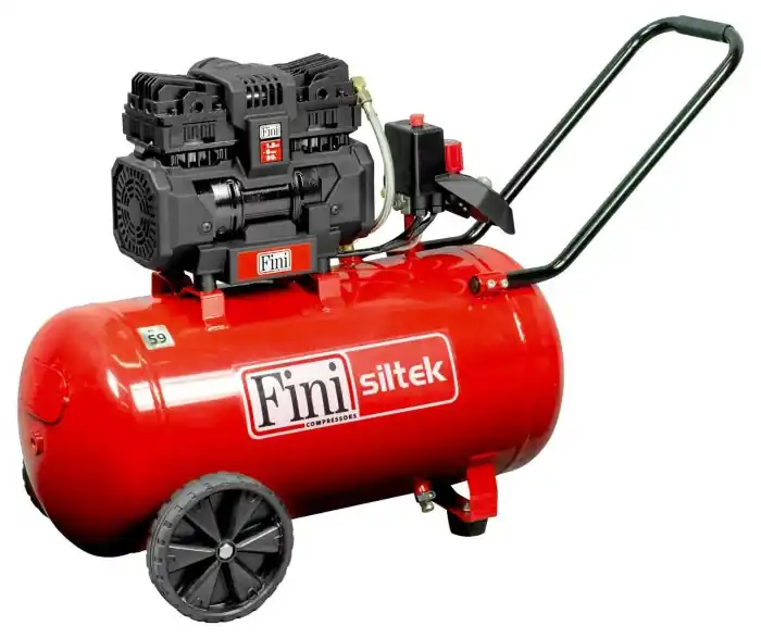 Compressore aria silenzioso 59dB 50 litri Fini Siltek TB 50/1,5 Hp Korting