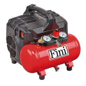 Compressore aria bicilindrico silenzioso 59dB monofase 230V 1Hp 6 litri Fini SILTEK S /6 r r r Compressore silenzioso progettato e sviluppato per tutti i lavori di casa, per le applicazioni hobbistiche in garage e per gli artigiani. r Curato in ogni più piccolo particolare, adatto per tutte le applicazioni che richiedono basse emissioni acustiche. r r r
Caratteristiche r r r Gruppo pompante OL100 r Serbatoio 6 litri r Potenza 1Hp /0,75kW r Cilindri 2 r Bar 8 /116ps r Olio NO r RPM 1450 /min r Quantità litri /min 105 /3,7 r Rumorosità dB59 r Volt /Hz 230 /50 r Dimensioni LxPxH 380x380x385 r Peso 16,5 Kg r r
", "sku" "09742208", "brand" { "@type" "Thing", "name" "FINI COMPRESSOR" }, "aggregateRating" { "@type" "AggregateRating", "ratingValue" "5.00", "reviewCount" "12" }, "offers" { "@type" "Offer", "priceCurrency" "EUR", "price" "135.50", "itemCondition" "http //schema.org/NewCondition", "availability" "http //schema.org/InStock", "url" "https //www.toolshopitalia.it/shop/compressori/compressore-aria-bicilindrico-silenzioso-59db-monofase-230v-1hp-6-litri-fini-siltek-s-6", "seller" { "@type" "Organization", "name" "ToolShop Italia - Ferramenta Online" } }
} Bestel Nu