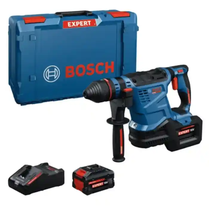Martello perforatore SDS plus Bosch Expert EXBH18V-32F con doppia batteria Beperkt Aanbod