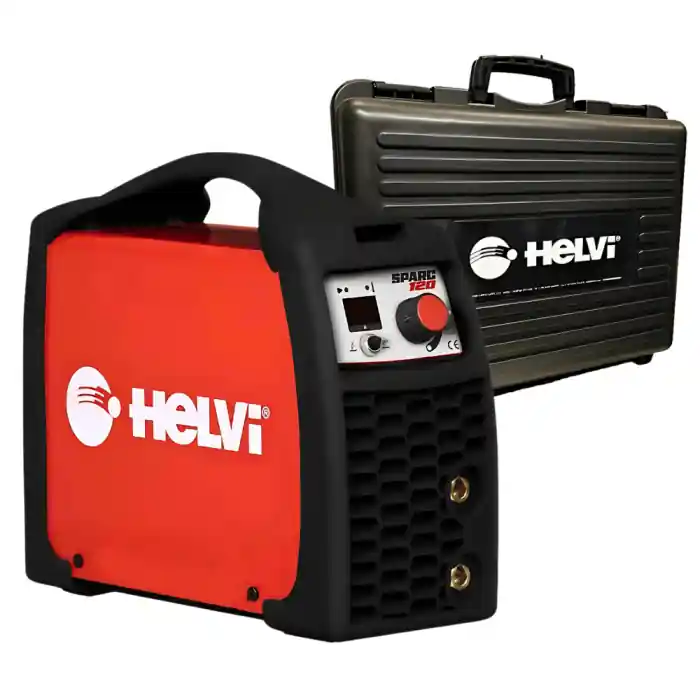 Speciale Aanbieding HELVI SPARC 120 Saldatrice inverter ad elettrodo MMA TIG con accessori in valigetta