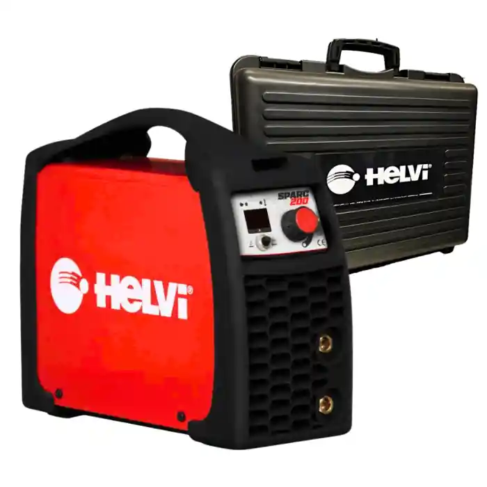 Weekendaanbieding HELVI SPARC 200 Saldatrice inverter ad elettrodo MMA TIG con accessori in valigetta