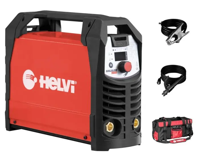 HELVI GALILEO 160 Saldatrice inverter a elettrodo MMA e TIG Kit accessori e borsa Shop Nu