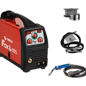 Beperkte Voorraad HELVI FOX 185 Saldatrice inverter multifunzione filo continuo e elettrodo MIG - MMA - TIG