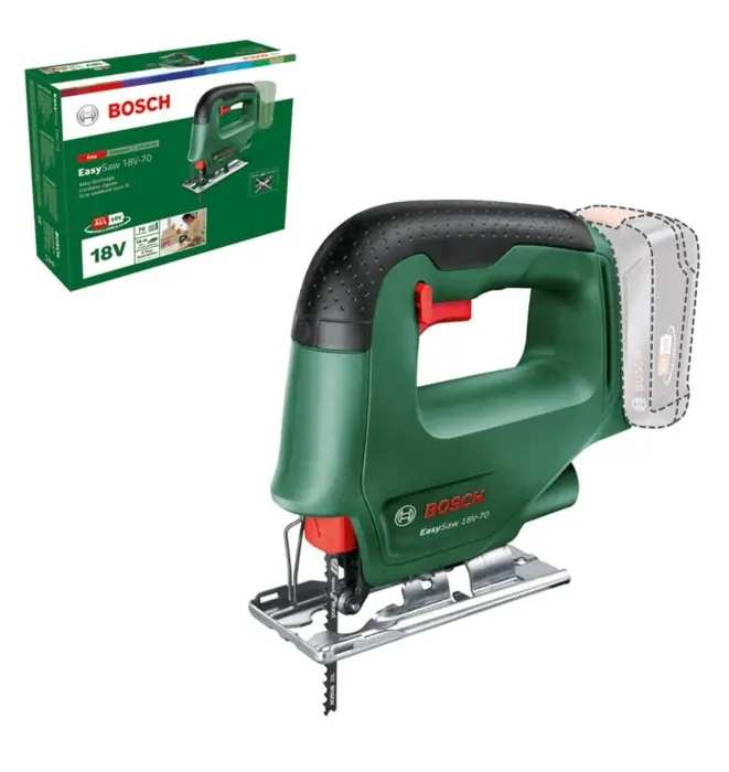 Lage Kosten Seghetto alternativo Bosch Easy Saw 18V-70 fornito senza batteria