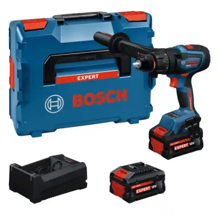 Trapano Avvitatore a percussione Bosch Expert EXSB18V-150 con 2 batterie EXBA18V-80 Superprijs