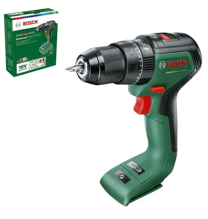 Veilige Betaling Trapano avvitatore battente Bosch Easy Impact 18V-60 fornito senza batteria