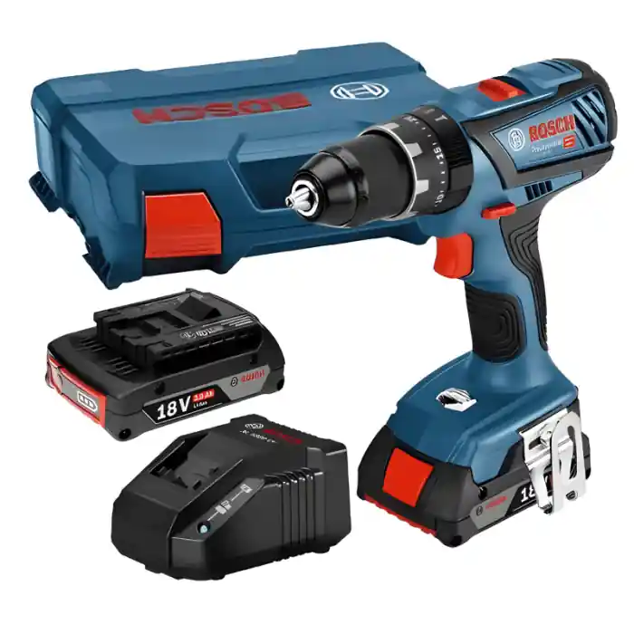 Speciale Aanbieding Trapano battente avvitatore Bosch Professional GSB 18V-28 con 2 batterie 18V 2Ah r r
IN DOTAZIONE r r r 2 batterie GBA 18V 2.0Ah (1 600 Z00 036) r Caricabatteria AL 1820 CV (2 607 225 424) r Valigetta(1 600 A00 M7X) r r r
Dati principali r r r Coppia di serraggio (mat. tenero /duro /max.) 28 /63 /- Nm r Numero di giri a vuoto (1ª velocità /2ª velocità) 0 – 500 / 0 – 1.900 giri /min r Campo di serraggio mandrino, min. /max. 1,5 / 13 mm r Tensione della batteria 18V-2Ah r Peso escl. batteria 1,2 kg r Posizioni della coppia di serraggio 20+1 r Dimensioni dell’utensile (altezza) 248 mm r Ø foro legno, max. 38 mm r Ø foro acciaio, max. 13 mm r Ø foro muratura, max. 13 mm r Ø viti, max. 8 mm r r r
Caratteristiche r r r Un tuttofare dalla lunga autonomia in dimensioni compatte r Resistente minore usura, grazie al mandrino in metallo integrale da 13 mm r Durevole minore rischio di sovraccarico del motore e lunga durata, grazie al sistema «Electronic Motor Protection» (EMP) r Ergonomico pratico e maneggevole, grazie alla struttura compatta r r
", "sku" "09797277", "brand" { "@type" "Thing", "name" "BOSCH PROFESSIONAL" }, "offers" { "@type" "Offer", "priceCurrency" "EUR", "price" "244.00", "itemCondition" "http //schema.org/NewCondition", "availability" "http //schema.org/InStock", "url" "https //www.toolshopitalia.it/shop/trapani-avvitatori-a-batteria/trapano-avvitatore-bosch-professional-gsb-18v-28-con-2-batterie-18v-2ah", "seller" { "@type" "Organization", "name" "ToolShop Italia - Ferramenta Online" } }
}