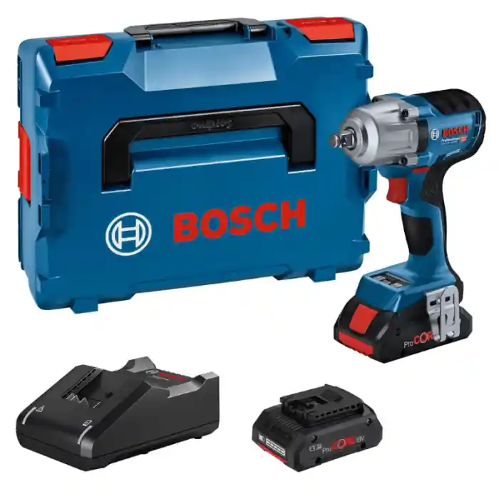 Korting Avvitatore massa battente Bosch GDS 18V-450 HC Professional doppia batteria ProCORE18V 4.0Ah