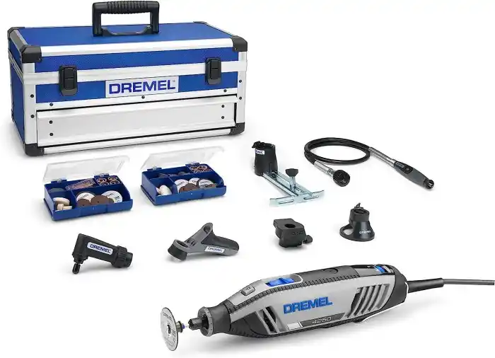Dremel 4250-6 /128 multiutensile con 128 accessori EZ twist + 6 complementi r r r Potenza illimitata, esperienza di massimo livello r Il multiutensile a filo più performante per affrontare progetti di alto livello e applicazioni impegnative per un periodo di tempo illimitato. r Il kit più completo, Dremel 4250 128 accessori e 6 complementi ti consentiranno di sfruttare al massimo l’esperienza Dremel r Per svolgere con precisione i lavori impegnativi e con agilità i progetti creativi. r Mantieni tutti gli accessori e i complementi ben organizzati con la robusta e spaziosa valigetta. r Dremel® 4250 ti offre un’esperienza straordinaria e potenza illimitata. r Taglia, intaglia, leviga, smeriglia, pulisci, incidi e molto altro ancora con il più completo kit di Dremel, il 4250. r Include 128 accessori e 6 complementi per tutti i tipi di applicazioni e progetti. r La robusta valigetta ti consentirà di trasportare facilmente l’utensile e mantenere in ordine tutti gli accessori e i complementi. r Dai lavori funzionali più pesanti ai progetti creativi di precisione, questo kit ti supporterà in un’ampia gamma di applicazioni. r r r
DATI TECNICI r r r Potenza dissipata nominale 175 W r Tensione 220 - 240 V r Peso 0,60 kg r Lunghezza 23 cm r Larghezza 4 cm r Profondità 5 cm r Velocità senza carico 5.000 35.000 1 /min r Sistema di sostituzione rapida degli accessori EZ Twist r Pressione acustica 72,5 - 72,5 dB(A) r Potenza acustica 83,5 - 83,5 dB(A) r Vibrazioni 14,1 ± 1,5 m /s² r r
", "sku" "09789968", "brand" { "@type" "Thing", "name" "DREMEL" }, "offers" { "@type" "Offer", "priceCurrency" "EUR", "price" "256.00", "itemCondition" "http //schema.org/NewCondition", "availability" "http //schema.org/InStock", "url" "https //www.toolshopitalia.it/shop/utensili-dremel/dremel-4250-6-128-multiutensile-con-128-accessori-ez-twist-6-complementi", "seller" { "@type" "Organization", "name" "ToolShop Italia - Ferramenta Online" } }
} Goedkoop
