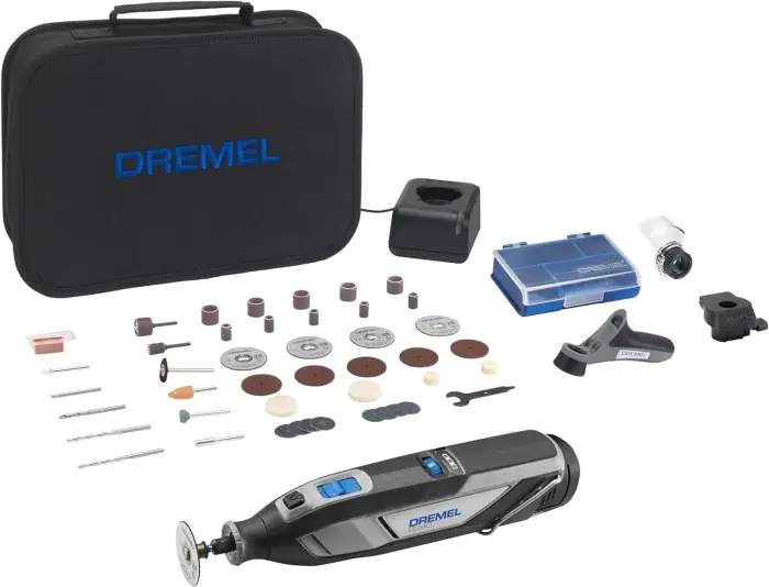 Veilige Betaling Dremel 8240JF 3 /45 multiutensile 12V + 45 accessori + 3 complementi r r r L’utensile che desideri, la potenza che ti occorre. r Otterrai la stessa potenza dell’utensile a filo Dremel 4250. r Eccellente autonomia e funzionamento più silenzioso, per lavorare comodamente più a lungo. r Batteria da 12 V, 2 Ah, per lavorare ovunque. r Concezione pratica e piena compatibilità con gli accessori e i complementi Dremel. r Nella confezione 3 /45, sono in dotazione 45 accessori e 3 complementi. r r r
DATI TECNICI r r r Tensione della batteria 12,0 V r Capacità della batteria 2,0 Ah r Tempo di ricarica 1.05 h r Peso 0,660 kg r Lunghezza 25.4 cm r Larghezza 5.4 cm r Profondità 4.5 cm r Velocità a vuoto 5.000 35.000 1 /min r Tipo di batteria Lithium-Ion r Velocità completamente variabile r Sistema di sostituzione rapida degli accessori EZ Twist r r r r r r
", "sku" "09793477", "brand" { "@type" "Thing", "name" "DREMEL" }, "offers" { "@type" "Offer", "priceCurrency" "EUR", "price" "186.00", "itemCondition" "http //schema.org/NewCondition", "availability" "http //schema.org/OutOfStock", "url" "https //www.toolshopitalia.it/shop/utensili-dremel/dremel-8240jf-multiutensile-12v-45-accessori-3-complementi", "seller" { "@type" "Organization", "name" "ToolShop Italia - Ferramenta Online" } }
}