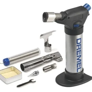 Nieuw Dremel Versaflame 2200-4 cannello per saldatura r r r Dremel VersaFlame 2200-4 è l‘unico cannello di saldatura fisso con catalizzatore e testa di saldatura multiuso. È il cannello di saldatura più versatile del mercato. r Particolarmente efficace per le applicazioni fai-da-te. r Dremel VersaFlame è alimentato a gas butano liquido per consentire un riscaldamento rapido e una ricarica veloce. r Le applicazioni sono le seguenti saldatura, termoretrazione, brasatura, ecc. r r r
Contenuto della Confezione r r r Dremel VersaFlame r Manuale di istruzioni r Valigetta in metallo r Catalizzatore r Punta per saldatura r Regolatore estensione fiamma r Deflettore r Stagno per saldatura con tappo blu r Spugna di saldatura + scatola spugna r Presentazione r r r
Specifiche tecniche r r r Peso 0,227 kg r Accensione Piezoelettrica r Tempo di combustione 75 min r Capacità serbatoio 42ml / 22g r Temperatura 1200 °C (aria aperta)680 – 1000 °C (aria calda)550 °C (punte) r Codice prodotto F0132200JA r Codice EAN 8710364042081 r r
", "sku" "09653832", "brand" { "@type" "Thing", "name" "DREMEL" }, "offers" { "@type" "Offer", "priceCurrency" "EUR", "price" "63.65", "itemCondition" "http //schema.org/NewCondition", "availability" "http //schema.org/InStock", "url" "https //www.toolshopitalia.it/shop/utensili-dremel/dremel-versaflame-2200-4-cannello-di-saldatura-e-brasatura", "seller" { "@type" "Organization", "name" "ToolShop Italia - Ferramenta Online" } }
}