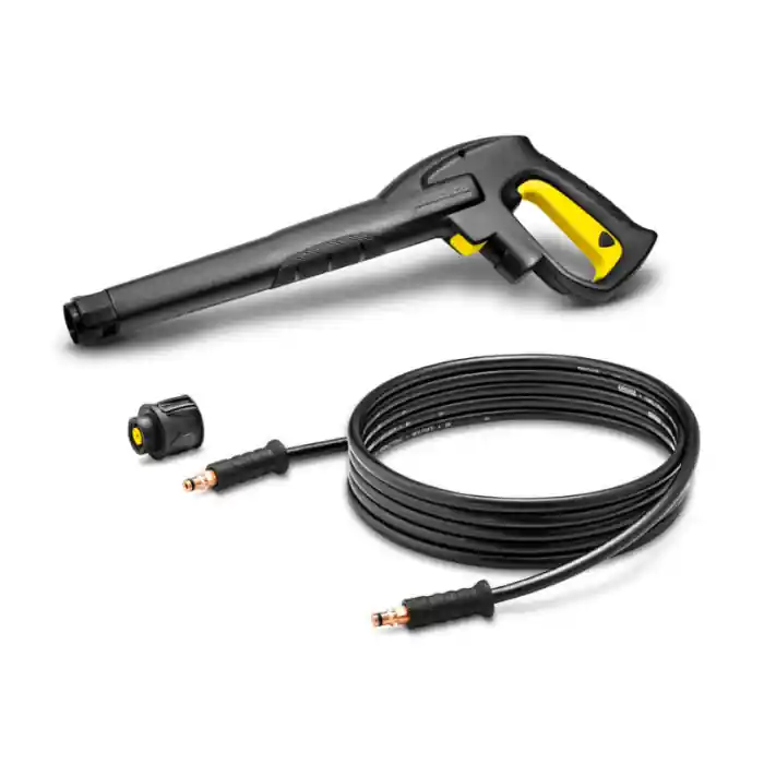 Korting Pistola lancia HK4 + tubo alta pressione per idropulitrici Karcher serie K2 - 2.643-912.0 r r r Questo set per idropulitrici è dotato di tubo da 4 metri, pistola ad alta pressione e adattatore Quick Connect. r Il tubo di 4 metri è utile per allargare l‘area di lavoro dell‘idropulitrice, mentre la pistola ad alta pressione ergonomica permette di lavorare senza sforzo anche per molto tempo. r Infine l‘adattatore è l‘accessorio indispendabile per collegare facilmente e velocemente tubo e pistola. r r r
Caratteristiche r r r Tubo AP r Pistola Alta Pressione r Per lavoro ergonomico. r Peso (kg) 0,8 r Dimensioni (Lu x La x H) (mm) 551 x 190 x 188 r Temperatura massima (°C) 40 r Pressione max. (bar) 120 r Lunghezza (m) 4 r r r
Adatto per idropulitrici r r r K 2 r K 2 Compact r K 2 Home T150 r K 2 Universal r K 2 Basic r r
", "sku" "09736283", "brand" { "@type" "Thing", "name" "KARCHER" }, "offers" { "@type" "Offer", "priceCurrency" "EUR", "price" "63.60", "itemCondition" "http //schema.org/NewCondition", "availability" "http //schema.org/InStock", "url" "https //www.toolshopitalia.it/shop/ricambi-karcher/lancia-tubo-alta-pressione-4m-per-idropulitrici-karcher-serie-k2", "seller" { "@type" "Organization", "name" "ToolShop Italia - Ferramenta Online" } }
}