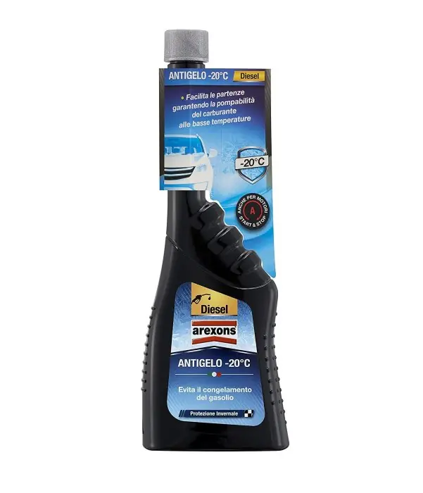 Korting Additivo diesel anti gelo gasolio Arexons 250 ml r r r Tecnologia di ultima generazione specificatamente studiata per ridurre le dimensioni e migliorare la dispersione dei cristalli paraffinici migliorando la stabilità del gasolio alle basse temperature. r Facilita le partenze con temperature fino a -20°C a seconda del tipo e della qualità del gasolio utilizzato. r r r
“DIESEL ANTI-GELO” è un nuovo additivo flow improver innovativo. Grazie alla nuovissima “WINROAD TECHNOLOGY” migliora il comportamento alle basse temperature di gasoli anche già additivati con tradizionali “flow improover”. Il nuovo componente presente nel prodotto, wax antisetting agent, contrasta i fenomeni di deposizione dei cristalli di paraffina che si possono presentare durante prolungati periodi di stoccaggio a bassa temperatura. r r
“DIESEL ANTI-GELO” è un additivo protettivo per motori di autovetture e mezzi pesanti Diesel e Turbo Diesel anche con F.a.p. Usato con regolarità facilita le partenze a freddo, prolunga la durata del filtro, mantiene pulito il sistema di iniezione. Nel periodo invernale protegge r
dal gelo, impedendo la cristallizzazione delle paraffine e il conseguente intasamento del filtro, facilitando le partenze anche alle temperature più rigide. r r
CARATTERISTICHE r r r Impedisce la cristallizzazione delle paraffine che intasano il filtro. r Previene incrostazioni, depositi, ruggine. r Riduce i fumi di scarico e la rumorosità del motore. r Elimina gli effetti di possibili inquinamenti di acqua nel gasolio r r r
CAMPI DI IMPIEGO r
Per tutti i motori alimentati a gasolio anche con F.a.p. r r
MODALITÀ D’USO r
Immettere direttamente il prodotto nel serbatoio dopo il rifornimento del carburante. r r
DOSAGGIO. Il contenuto di una confezione è sufficiente per il trattamento di 50 litri di gasolio. “DIESEL ANTI-GELO” nella dose d’utilizzo consigliata, garantisce la pompabilità del gasolio fino a –20°C a seconda del tipo e della qualità di gasolio utilizzato. r
", "sku" "09644991", "brand" { "@type" "Thing", "name" "AREXONS" }, "offers" { "@type" "Offer", "priceCurrency" "EUR", "price" "5.55", "itemCondition" "http //schema.org/NewCondition", "availability" "http //schema.org/InStock", "url" "https //www.toolshopitalia.it/shop/automotive/additivo-anti-gelo-diesel-gasolio-arexons-9650-ml250", "seller" { "@type" "Organization", "name" "ToolShop Italia - Ferramenta Online" } }
}