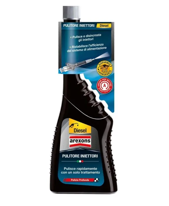 Flitsaanbieding Additivo Pulitore Iniettori Diesel Arexons 9654 ml250 r r r Additivo per gasolio, per autovetture e mezzi pesanti, Diesel e Turbo Diesel, in grado di ripristinare senza costosi interventi l’efficienza del sistema di alimentazione. r Idoneo per la nuova generazione di carburanti contenenti una percentuale di Biodiesel. r Il prodotto esercita una rapida azione detergente pulendo a fondo gli iniettori, disincrostandoli, aumentando così il rendimento del motore. r Risultato ottimale già dal primo trattamento. r Pulisce rapidamente da depositi e corrosione il sistema di alimentazione. r Recupero dell’efficienza iniziale del motore r Riduce la fumosità e i fumi di scarico r Facilita le partenze a freddo r Migliora le prestazioni. r Aumenta il numero di cetano r Riduce la rumorosità del motore r Garantisce una guida più fluida e piacevole r Contribuisce alla riduzione del consumo di carburante r r r
IMPIEGO r r r Per tutti i motori DIESEL, inclusi i motori DI, IDI e i sistemi Common Rail. r Adatto anche a motori ibridi a gasolio e bifuel, ovvero alimentati anche a DIESEL-GPL e DIESELMETANO. r Ideale per i sistemi Start & Stop. r Sicuro anche sui sistemi catalitici. r r r
USO r r r Immettere direttamente il prodotto nel serbatoio dopo il rifornimento del carburante. r L’azione completa di pulizia si esplica dopo 1 trattamento. r Ripetere eventualmente il trattamento se dovessero persistere i problemi. r Ripetere il trattamento ogni 5000 km. Per mantenerne i benefici usare AREXONS - DIESEL MULTIFUNZIONE. r Il contenuto di una confezione è sufficiente per trattare 40 /50L di gasolio. r r
", "sku" "09798656", "brand" { "@type" "Thing", "name" "AREXONS" }, "offers" { "@type" "Offer", "priceCurrency" "EUR", "price" "10.50", "itemCondition" "http //schema.org/NewCondition", "availability" "http //schema.org/InStock", "url" "https //www.toolshopitalia.it/shop/automotive/additivo-pulitore-iniettori-diesel-arexons-9654-ml250", "seller" { "@type" "Organization", "name" "ToolShop Italia - Ferramenta Online" } }
}