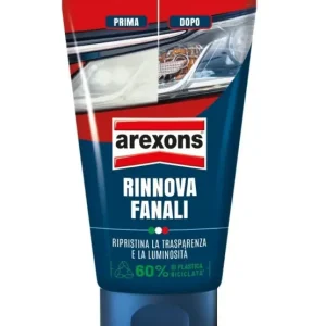 Rinnova fanali opacizzati Arexons pasta per lucidatura a mano e con tamponi in feltro ml 150 r r r Rinnova Fanali è studiato appositamente per ripristinare la trasparenza di fanali ai primi stadi di opacizzazione. r Migliora la luminosità dei fari durante la guida notturna. r Grazie alla sua formulazione rimuove l’opacità superficiale dai fanali in plastica di auto e moto. r Adatto anche per la lucidatura di parabrezza di scooter, cupolini di moto, finestre di camper o barche in plastica. r Facilissimo da usare senza utensili. r Facilita il superamento della revisione ministeriale degli autoveicoli. r r r
MODALITÀ D’USO r r r Eliminare residui di terra e sporco con un panno morbido eventualmente inumidito. Consigliato in microfibra. r Estrudere una piccola porzione di prodotto su un batuffolo di cotone o su una spugnetta e sfregare circolarmente a lungo fino a sentire la superficie farsi più liscia. r Rimuovere i residui di prodotto con un batuffolo nuovo. r Eventualmente passare il panno in microfibra bagnato per togliere le ultime tracce di untuosità. r Se necessario ripetere il trattamento sulle zone più rovinate. r È possibile utilizzare il prodotto anche con tamponi di lucidatura per trapani in feltro o in spugna. r Dopo il trattamento meccanico effettuare sempre un’ultima lucidatura a mano r r r
AVVERTENZE r r r Non applicare su parti in gomma. r Non utilizzare al sole o su plastica surriscaldata r r
", "sku" "09728233", "brand" { "@type" "Thing", "name" "AREXONS" }, "aggregateRating" { "@type" "AggregateRating", "ratingValue" "5.00", "reviewCount" "2" }, "offers" { "@type" "Offer", "priceCurrency" "EUR", "price" "7.35", "itemCondition" "http //schema.org/NewCondition", "availability" "http //schema.org/InStock", "url" "https //www.toolshopitalia.it/shop/automotive/rinnova-fari-opachi-arexons-pasta-per-lucidatura-manuale-150-ml", "seller" { "@type" "Organization", "name" "ToolShop Italia - Ferramenta Online" } }
} Nu Kopen
