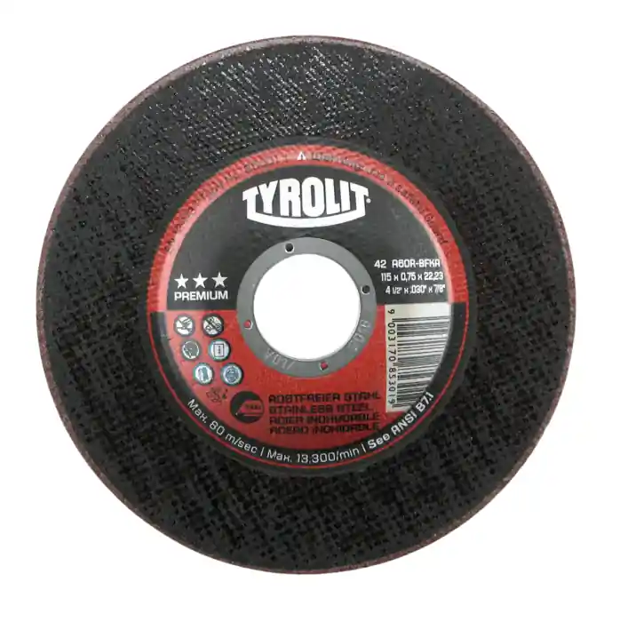 Disco TYROLIT Premium per taglio metalli e acciaio inox ø mm 115x0,75x22,2 r r r r
Caratteristiche r r r Massima performance r Eccellente abilità di taglio r Durata elevatissima r Utensile dalle altissime prestazioni r Confortevole e con un taglio che non necessita di forzature r Minimo carico termico r Minima produzione di bave r Versatile r r r
Materiali lavorabili r r r Mola troncatrice ad alte prestazioni per il taglio di lamiere sottili, profili, tubi, barre e materiali pieni r r r
Dimensioni r r r 115 x 0,75 x 22,23 A60R-BFKA r Forma centro depresso r Codice 85301-610935 r r
", "sku" "00489102", "brand" { "@type" "Thing", "name" "TYROLIT" }, "offers" { "@type" "Offer", "priceCurrency" "EUR", "price" "2.35", "itemCondition" "http //schema.org/NewCondition", "availability" "http //schema.org/InStock", "url" "https //www.toolshopitalia.it/shop/dischi-taglio-e-supporti-abrasivi/disco-tyrolit-premium-taglio-metalli-o-mm-115x0-75x22-2", "seller" { "@type" "Organization", "name" "ToolShop Italia - Ferramenta Online" } }
} Uitverkoop