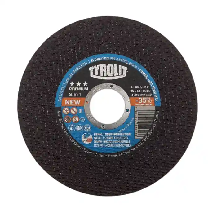 Disco TYROLIT PREMIUM 2IN1 per taglio metalli e inox ø mm 115x1x22,2 - 34332791 r r r Con i dischi da taglio extrasottili PREMIUM 2in1 di ultima generazione si ottengono prestazioni maggiori, con un’usura dell’utensile nettamente ridotta. r Con lo spessore da 1,0 a 2,0 mm, queste mole troncatrici ultrasottili 2in1 sono state sviluppate per la lavorazione su acciaio e acciaio inossidabile. r La purezza chimica di questi utensili è un requisito fondamentale per la lavorazione dell’acciaio inossidabile. r Ciò consente di evitare sui materiali lavorati effetti corrosivi o la riduzione della resistenza. r Oltre al notevole aumento della produttività, questi dischi offrono la possibilità di lavorare a basso impatto ambientale, grazie alla riduzione degli scarti prodotti. r r r
Caratteristiche versione standard r r r Rapporto performance-prezzo r Ottima abilità di taglio r Durata elevata r Utensile dalle alte prestazioni r Confortevole e con un taglio che non necessita di forzature r Versatile r r r
Materiali lavorabili r r r Mola troncatrice ad alte prestazioni per il taglio di lamiere sottili, profili, tubi e materiali pieni r r r
dimensioni r r r 115x1,0x22,23 A60Q-BFP r Forma piatto r Codice 34332791 r r
", "sku" "09726116", "brand" { "@type" "Thing", "name" "TYROLIT" }, "aggregateRating" { "@type" "AggregateRating", "ratingValue" "5.00", "reviewCount" "3" }, "offers" { "@type" "Offer", "priceCurrency" "EUR", "price" "2.45", "itemCondition" "http //schema.org/NewCondition", "availability" "http //schema.org/InStock", "url" "https //www.toolshopitalia.it/shop/dischi-taglio-e-supporti-abrasivi/disco-tyrolit-premium-2in1-taglio-metalli-o-mm-115x1x22-2", "seller" { "@type" "Organization", "name" "ToolShop Italia - Ferramenta Online" } }
} Betaalbaar